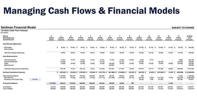 Cash Flow Forecasting and Modeling Tutorial
